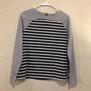 Vineyard vines mixed stripe panel top
